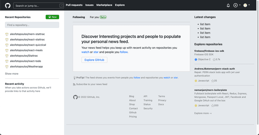 clone-github-homepage